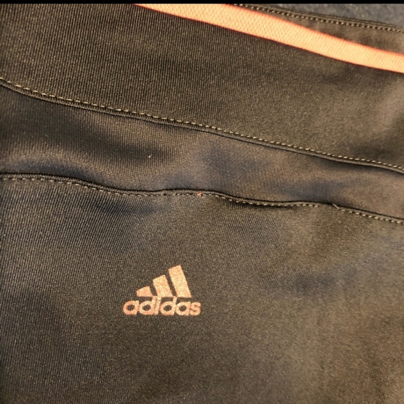Adidas Gray & Peach ClimaCool Capri Athletic/Yoga Pants with Back Slits … - Picture 8 of 9